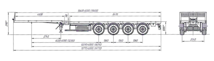 Полуприцеп-тяжеловоз